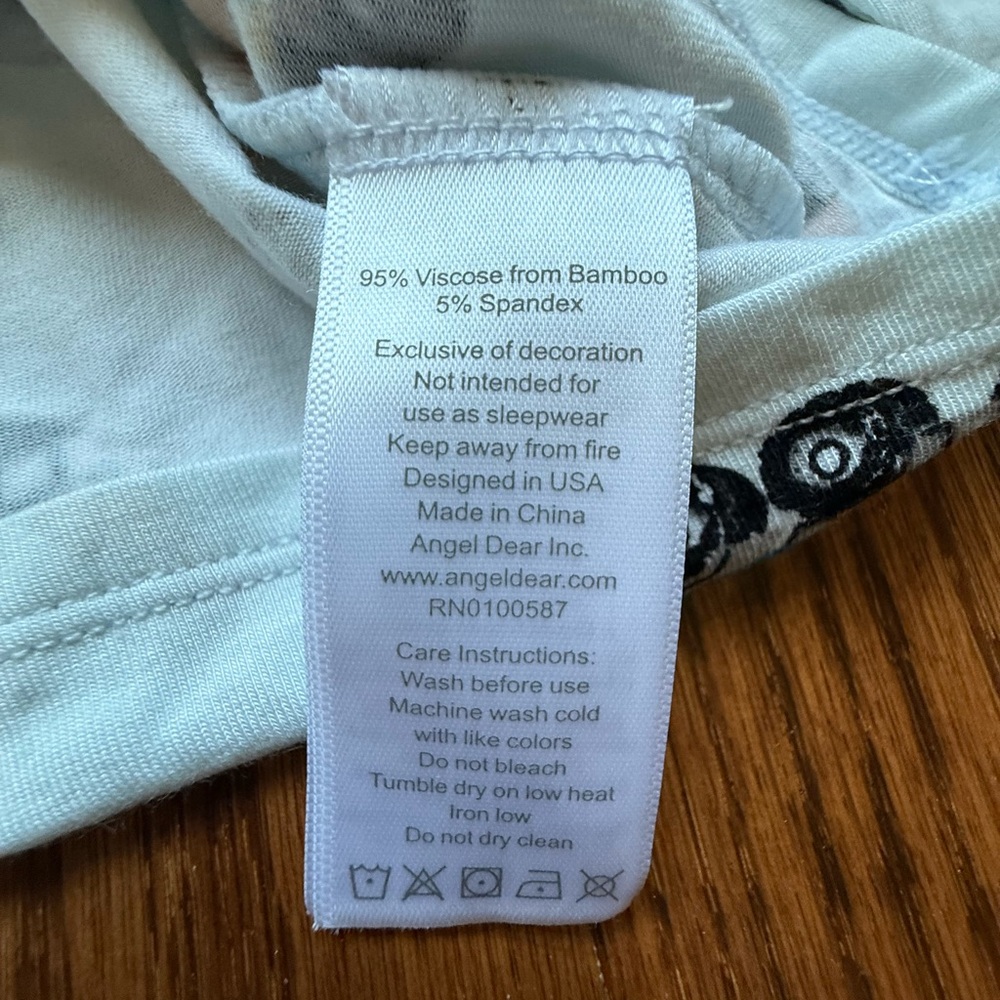 NWOT Angel Dear Bamboo Construction Trucks Shirt 12-18 Months - Picture 6 of 6